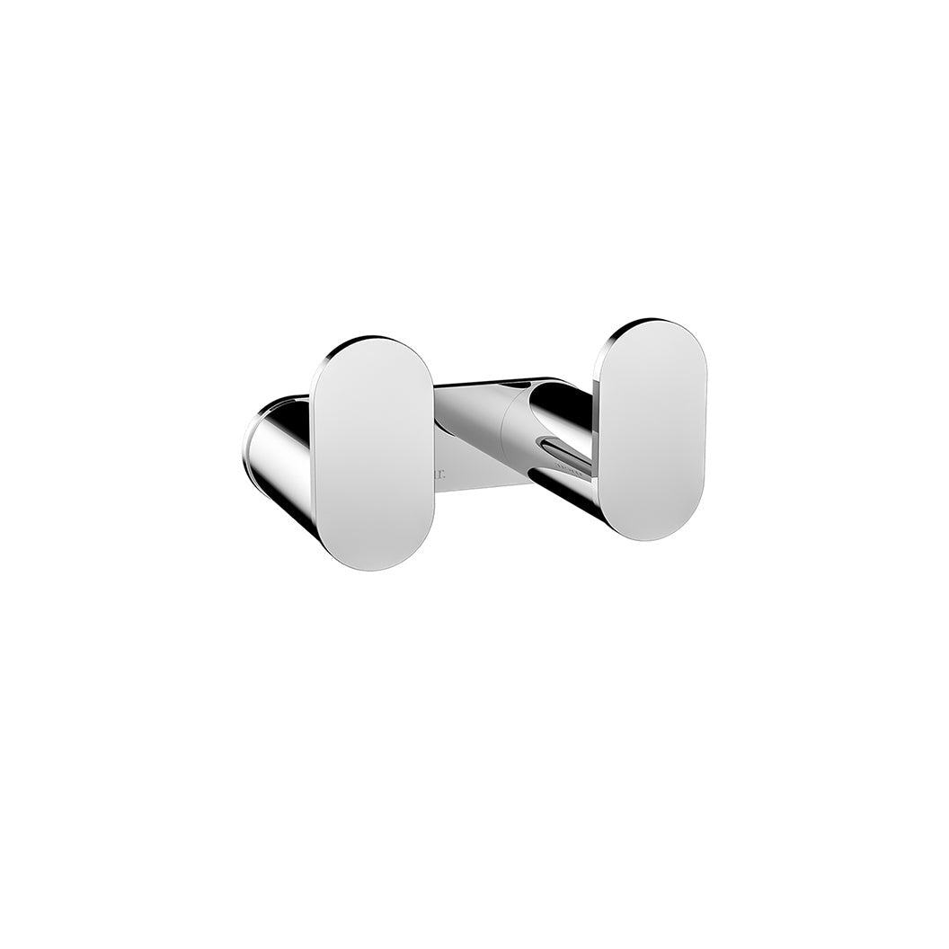 Curvae Double Robe Hook - Polished Chrome