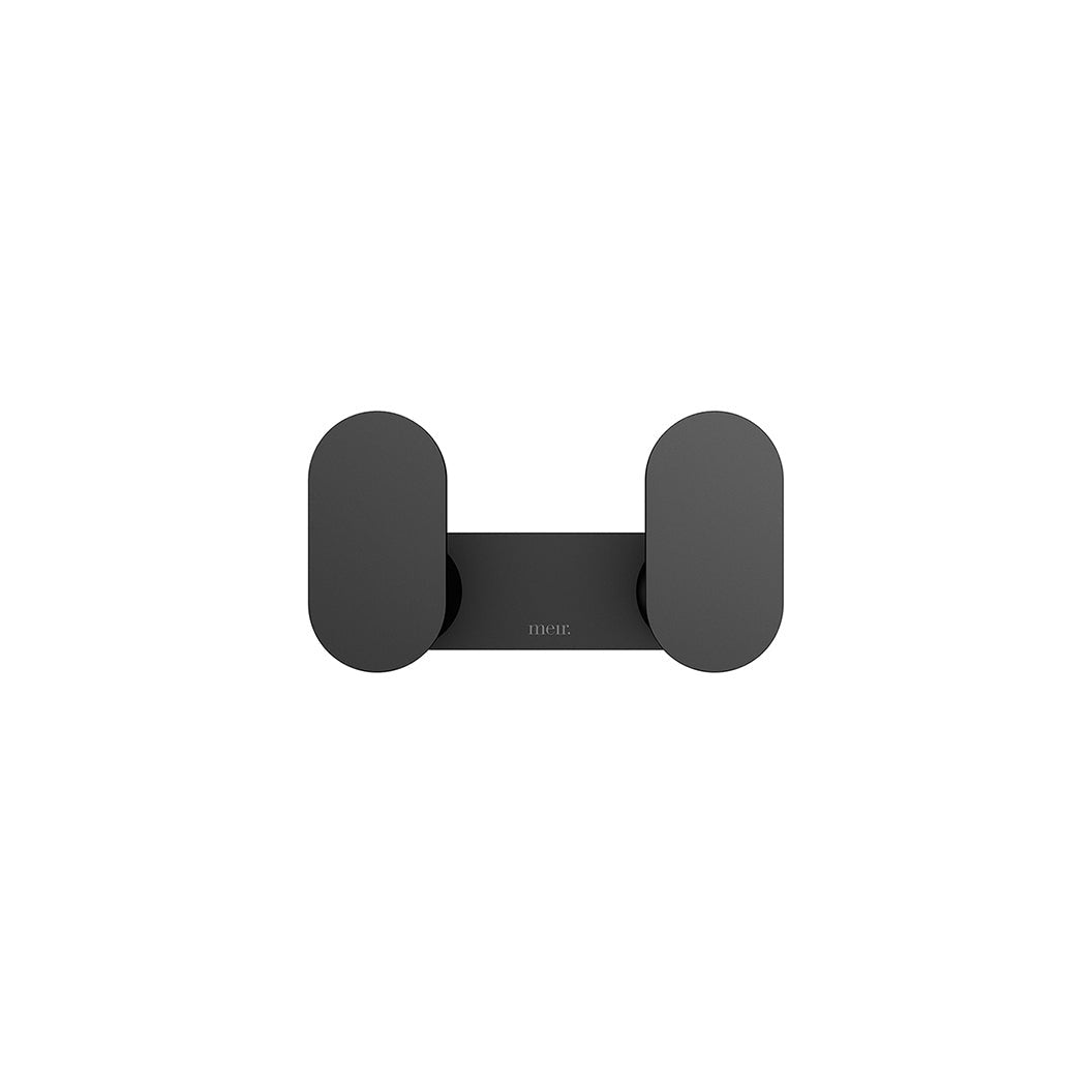 Curvae Double Robe Hook - Matte Black
