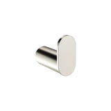 Curvae Single Robe Hook in Brushed Nickel - rear mounting detail