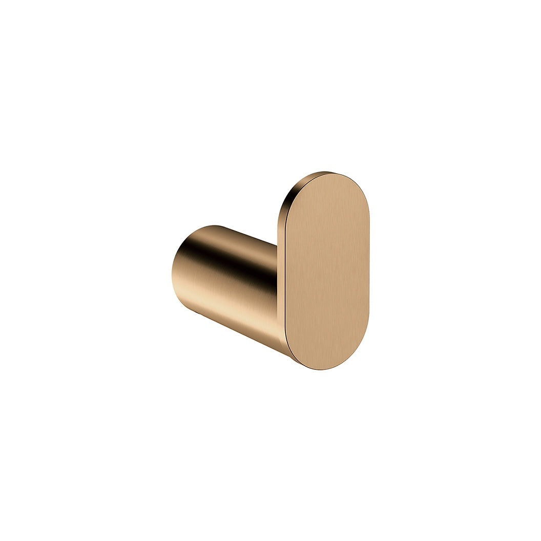 Curvae Single Robe Hook - Lustre Bronze