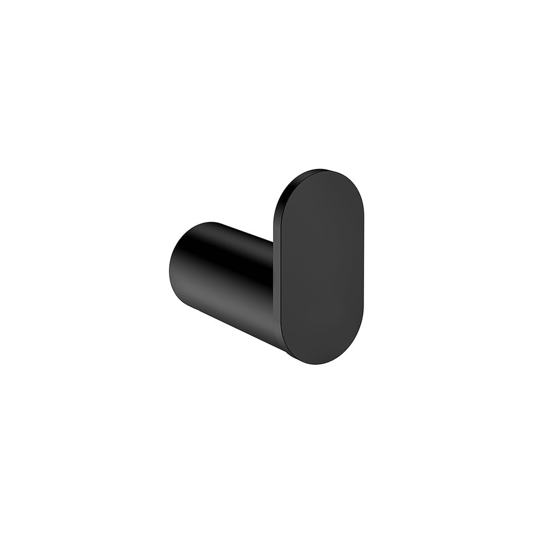 Curvae Single Robe Hook - side profile view, bathroom accessory