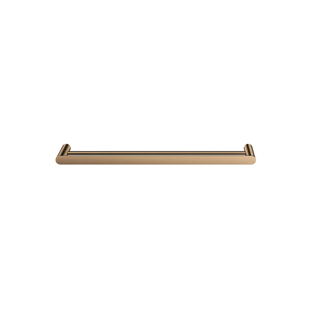 Curvae Double Towel Rail 600mm - Lustre Bronze