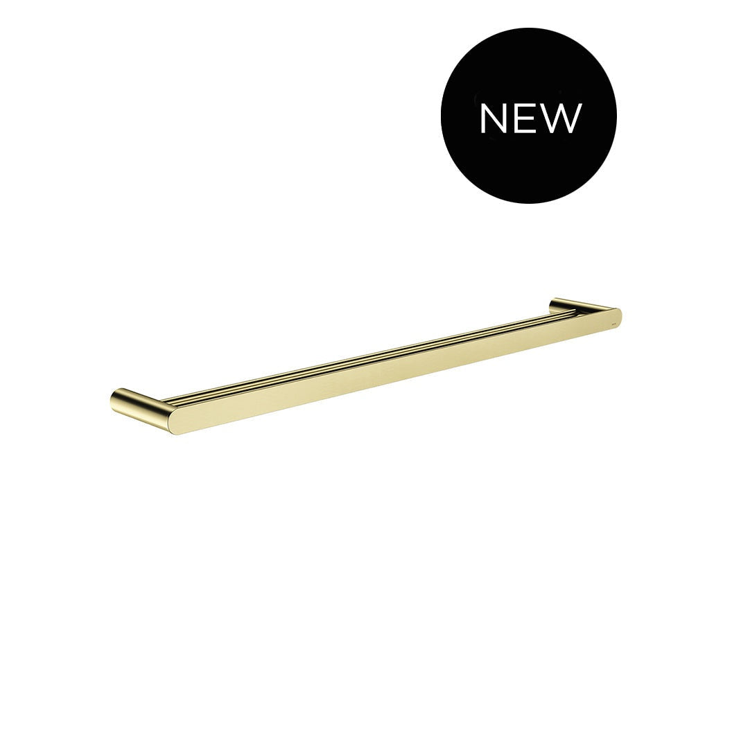 Curvae Double Towel Rail 800mm - Tiger Bronze