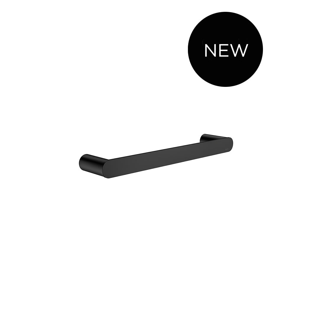Curvae Single Towel Rail 300mm - Matte Black