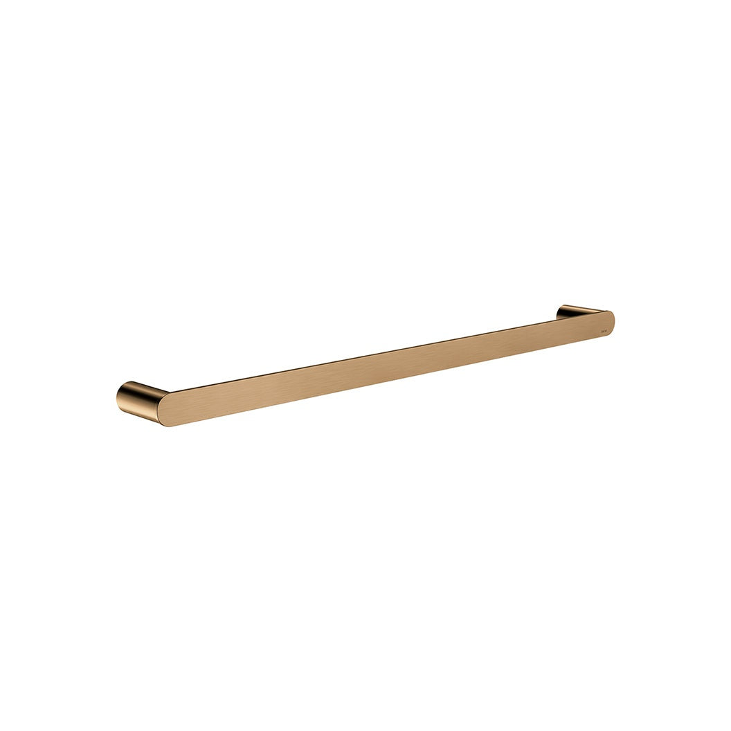 Curvae Single Towel Rail 600mm - Lustre Bronze