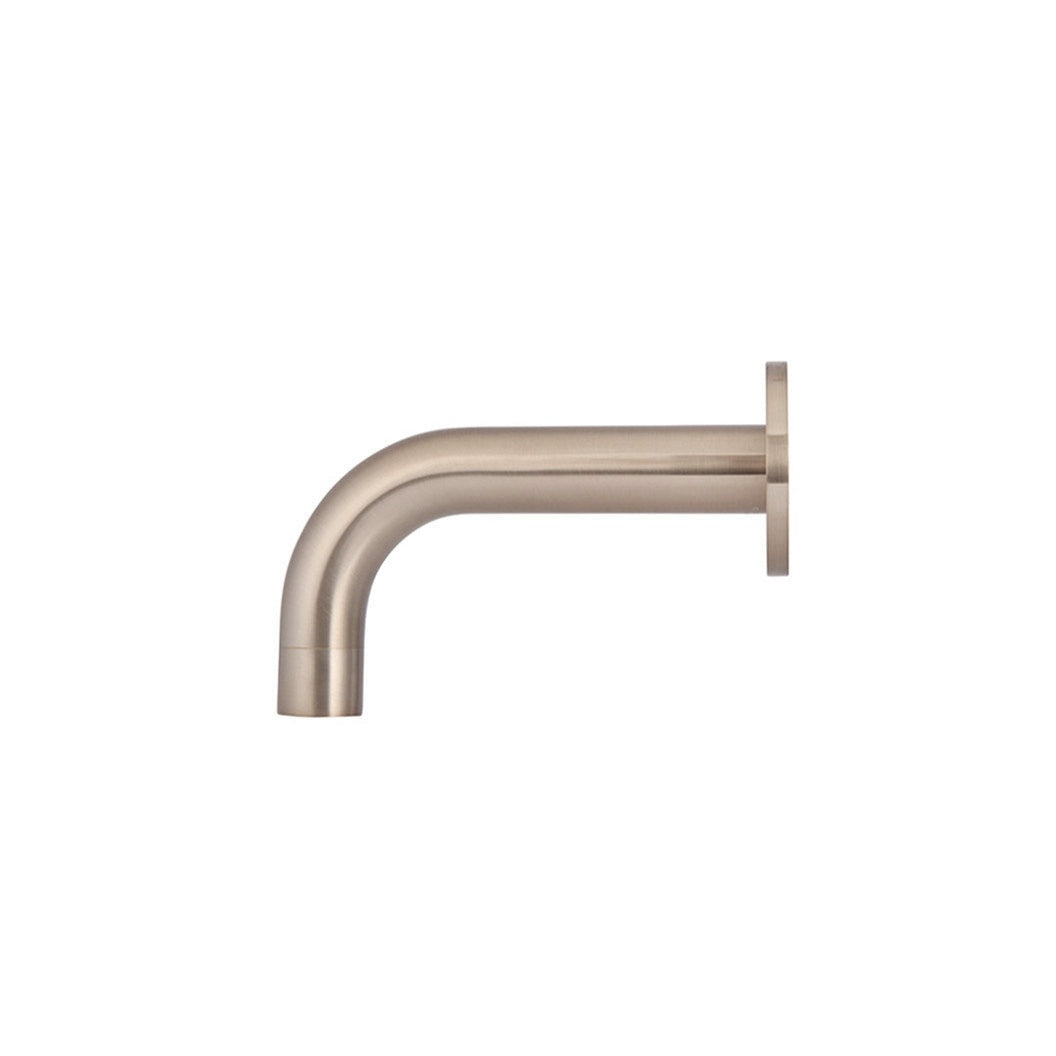 Universal Round Curved Spout 130mm - Champagne