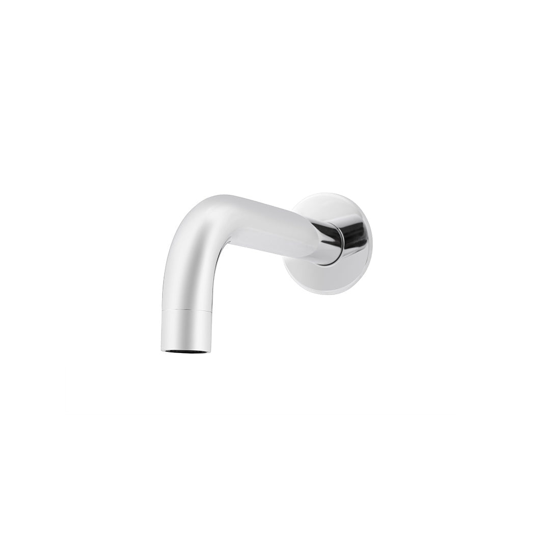 Universal Round Curved Spout 130mm - Polished Chrome