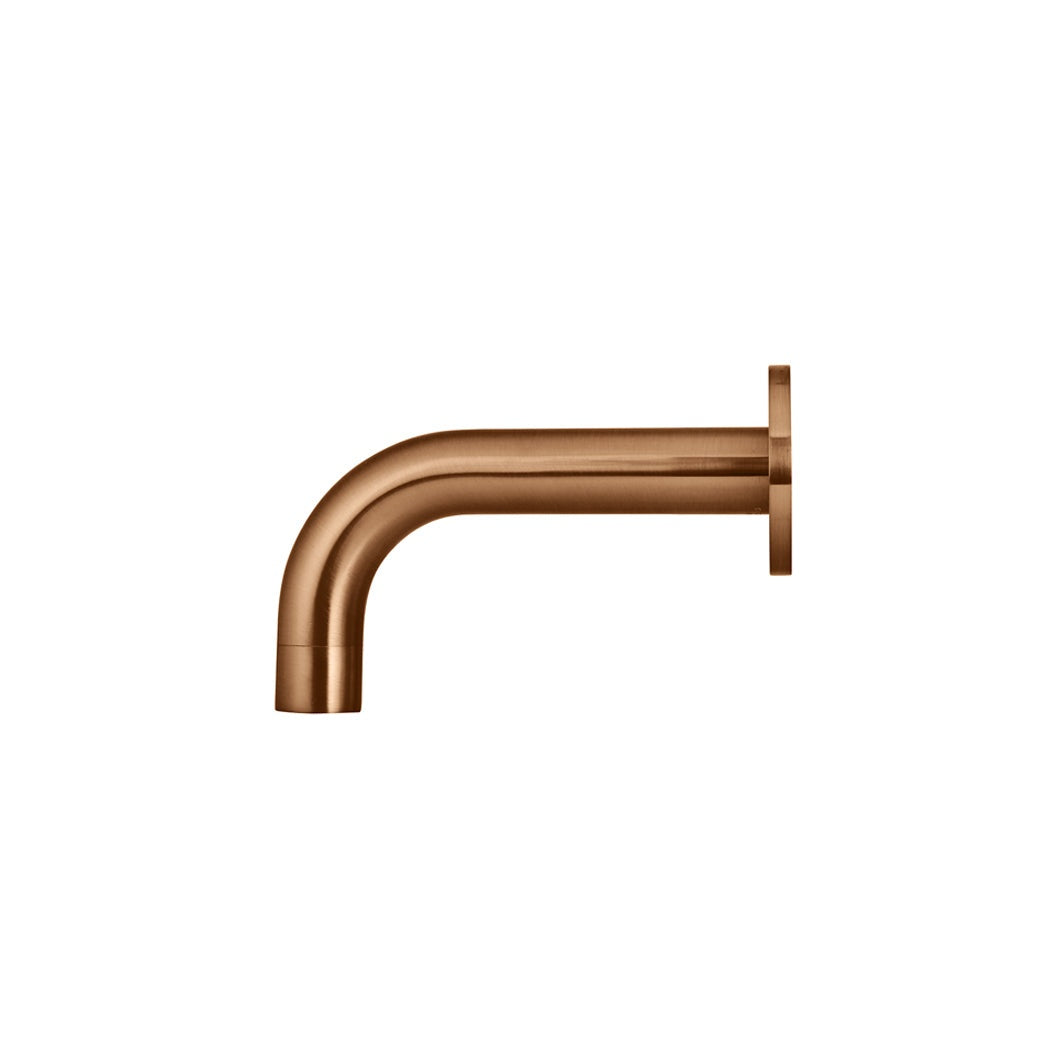 Universal Round Curved Spout 130mm - Lustre Bronze