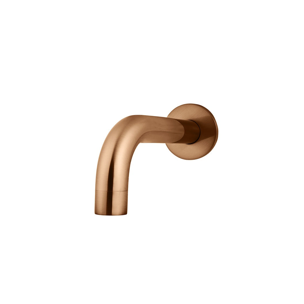 Universal Round Curved Spout 130mm - Lustre Bronze