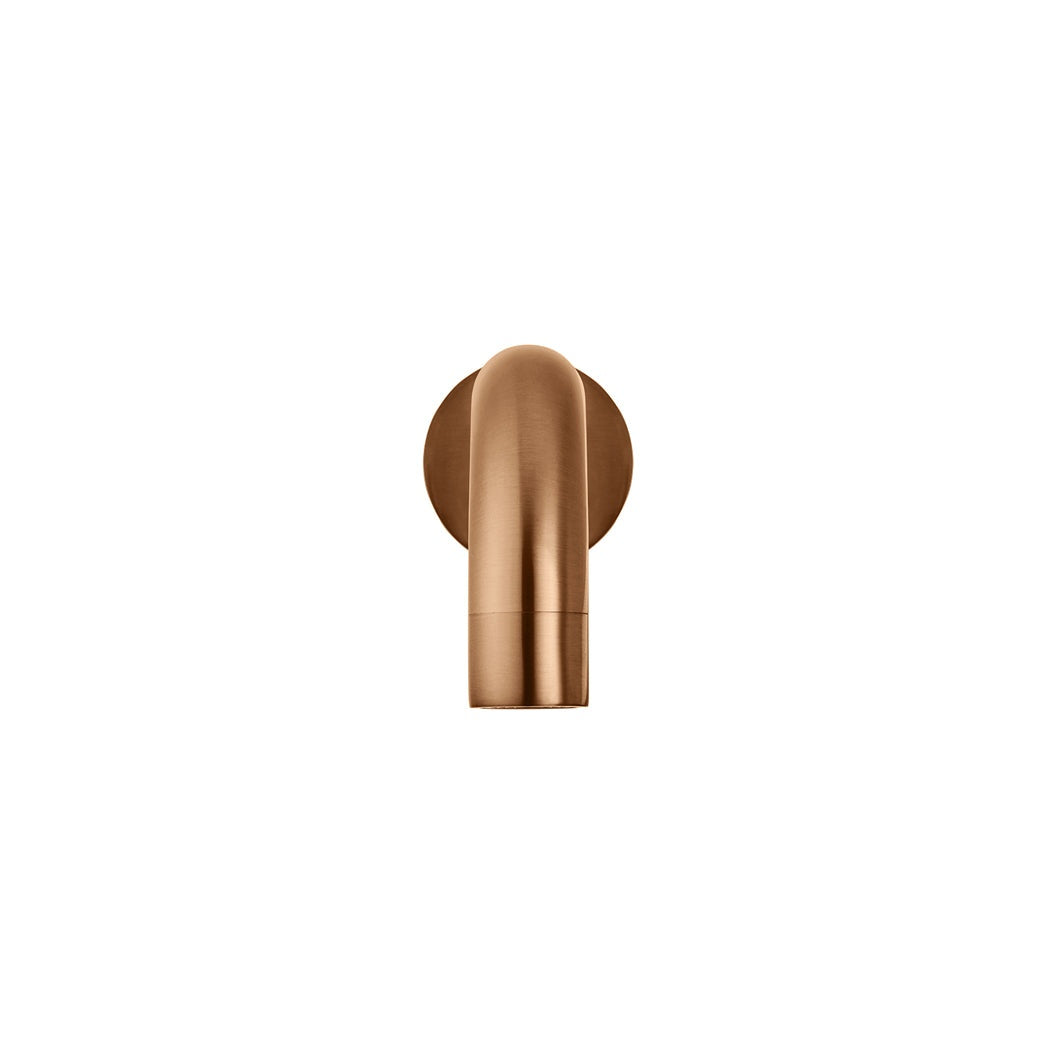 Universal Round Curved Spout 130mm - Lustre Bronze