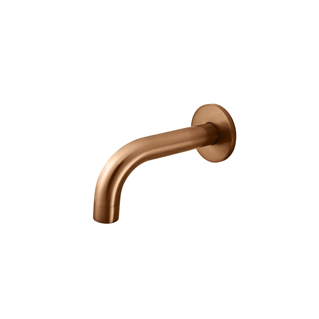 Universal Round Curved Spout 130mm - Lustre Bronze