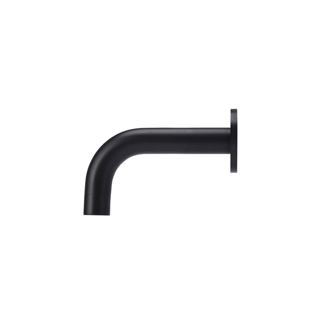 Universal Round Curved Spout 130mm - Matte Black