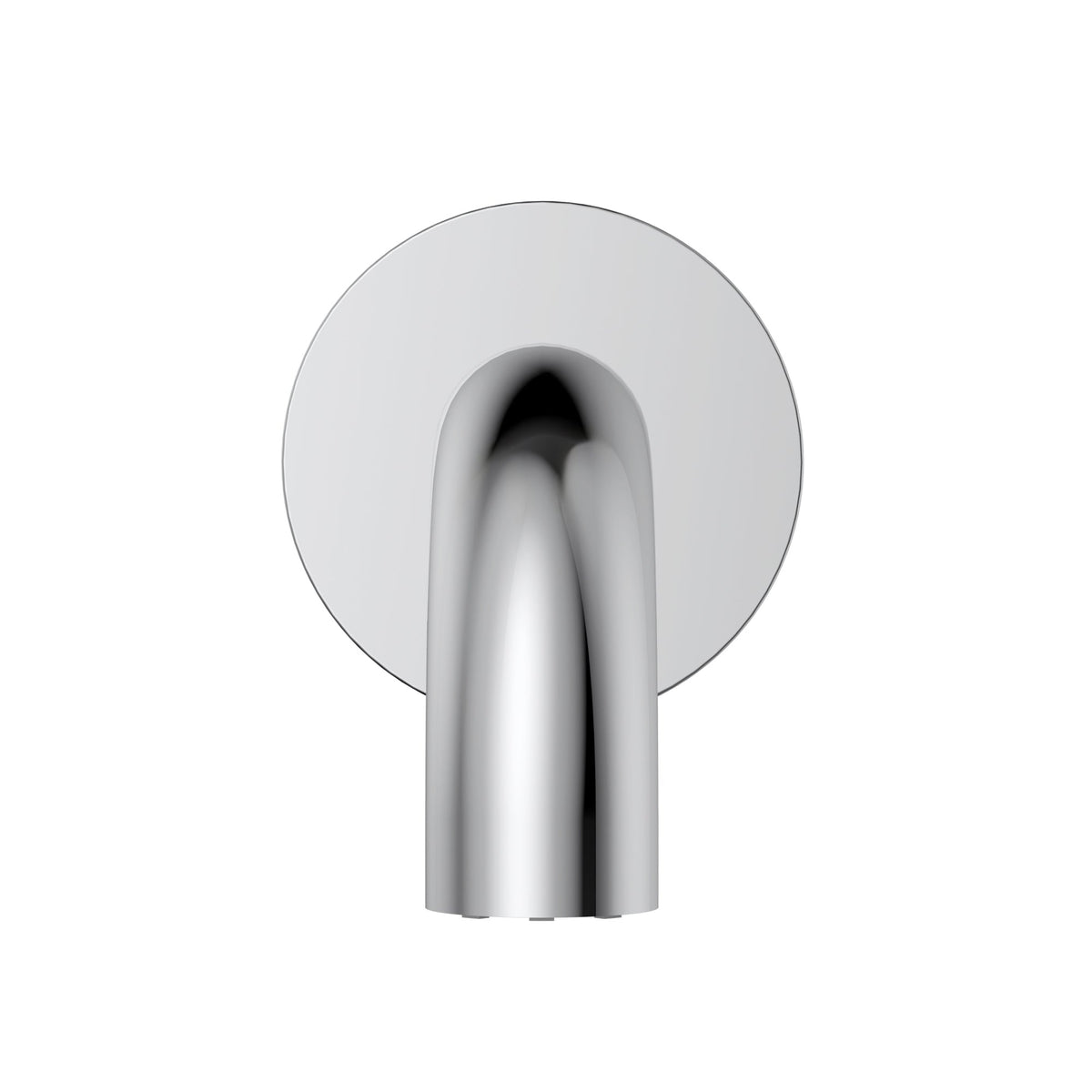 universal round curved spout 170mm - Polished Chrome