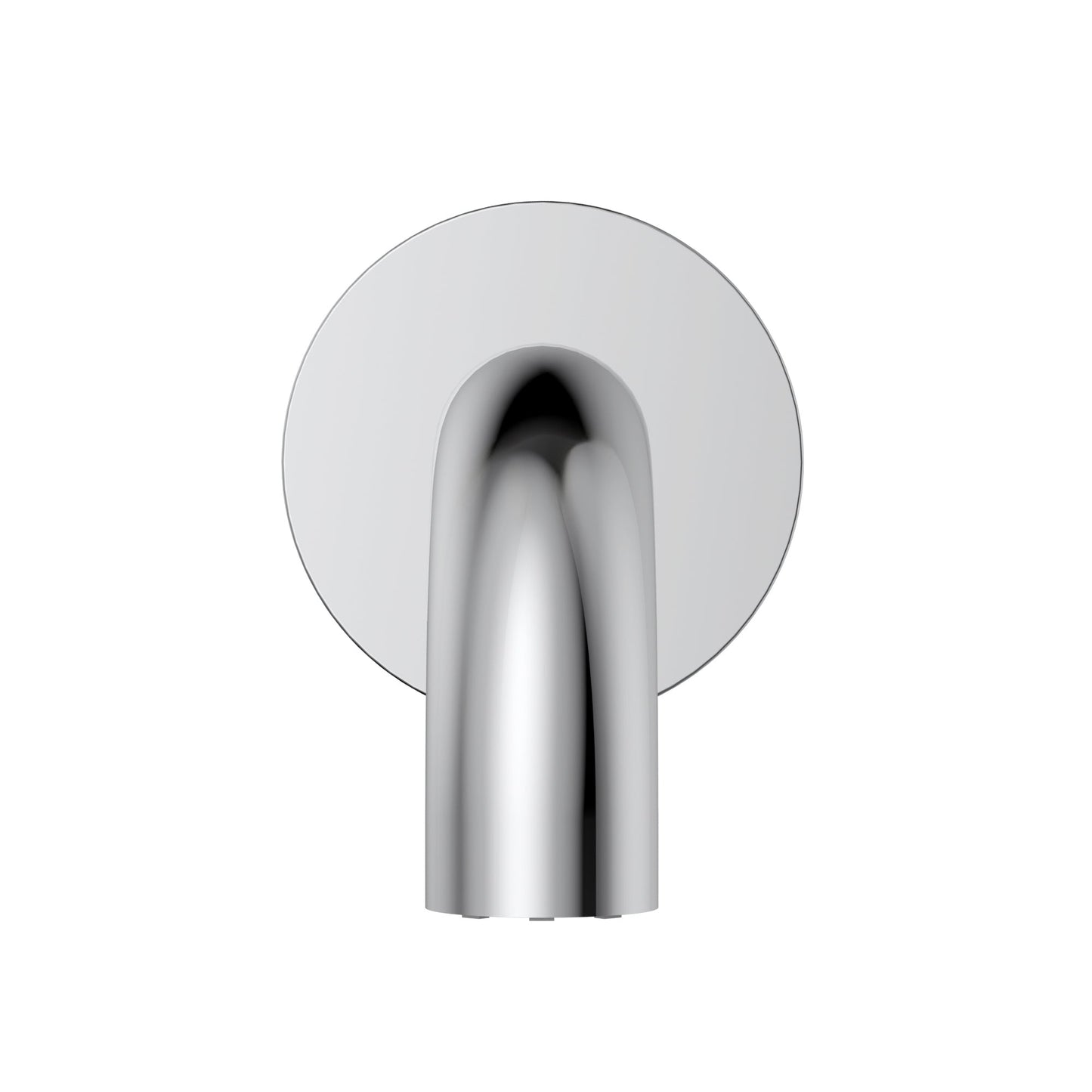 universal round curved spout 170mm - Polished Chrome