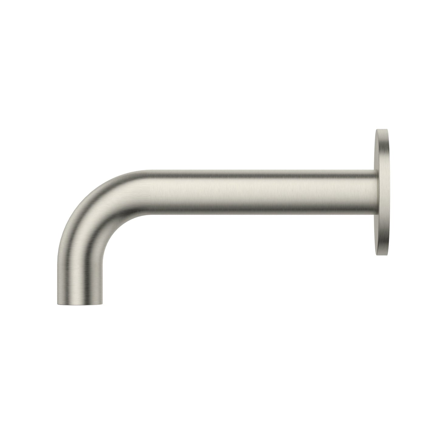 universal round curved spout 170mm - Brushed Nickel