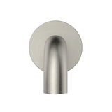 universal round curved spout 170mm in Brushed Nickel - finish and profile close-up