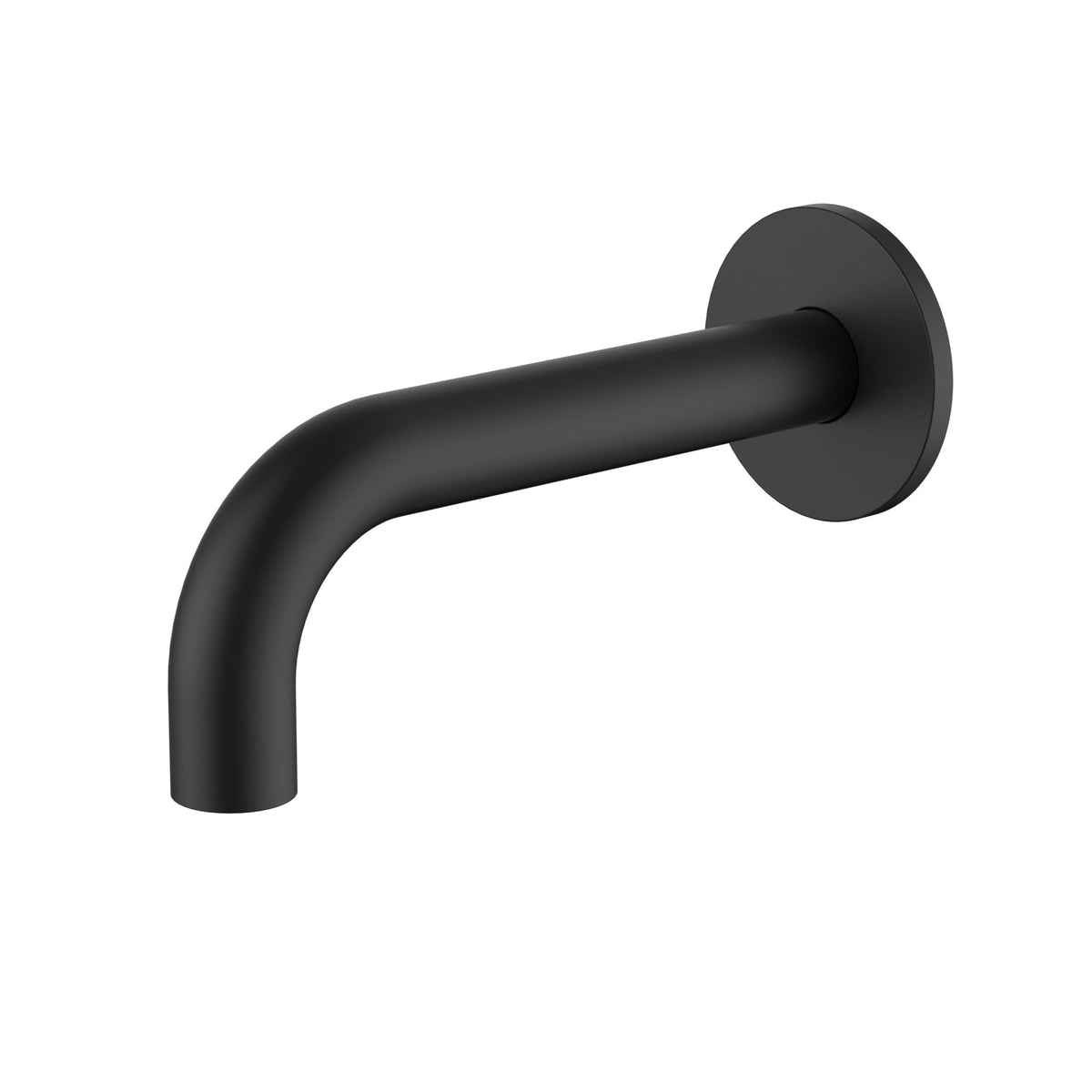universal round curved spout 170mm - front view, bathroom fixture