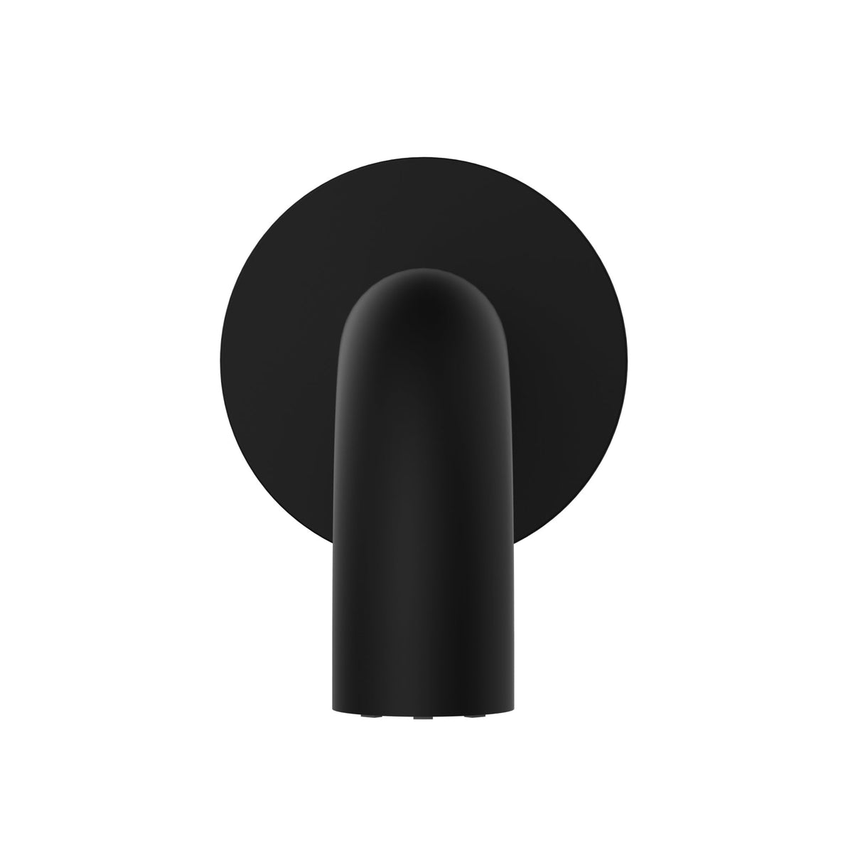 universal round curved spout 170mm - Matte Black