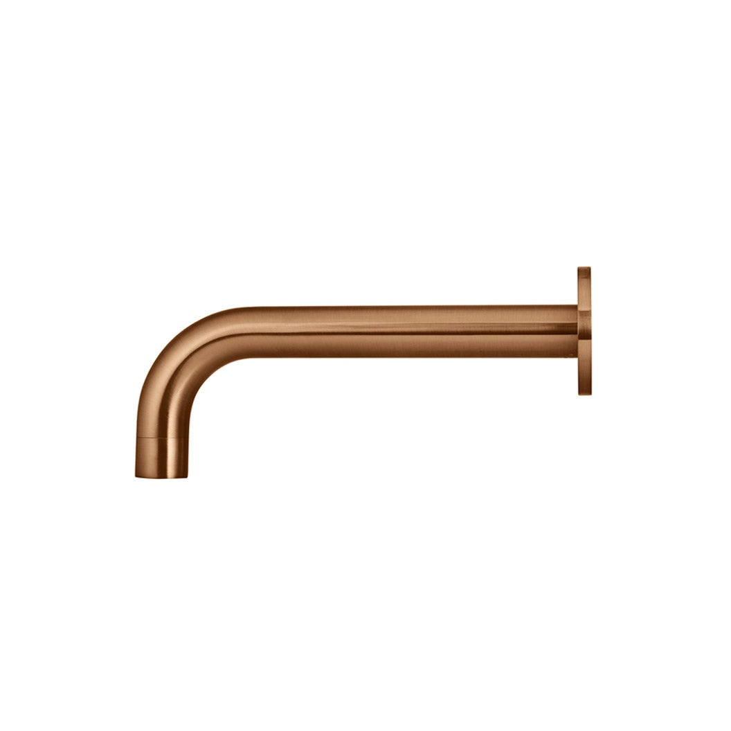 Universal Round Curved Spout - Lustre Bronze