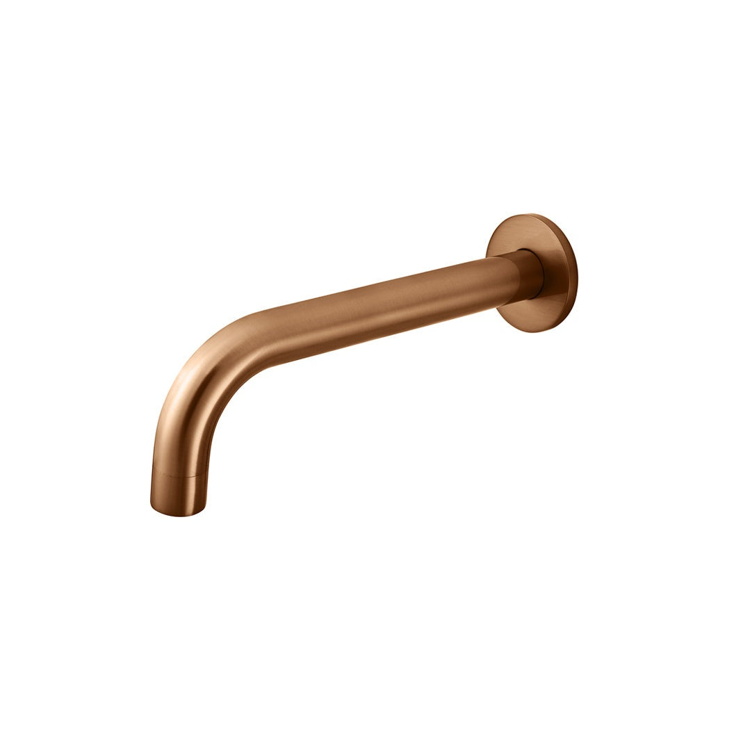 Universal Round Curved Spout - Lustre Bronze