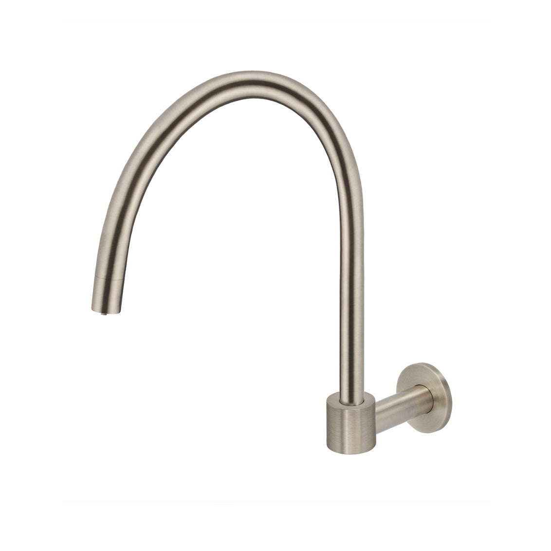 Round High-Rise Swivel Wall Spout