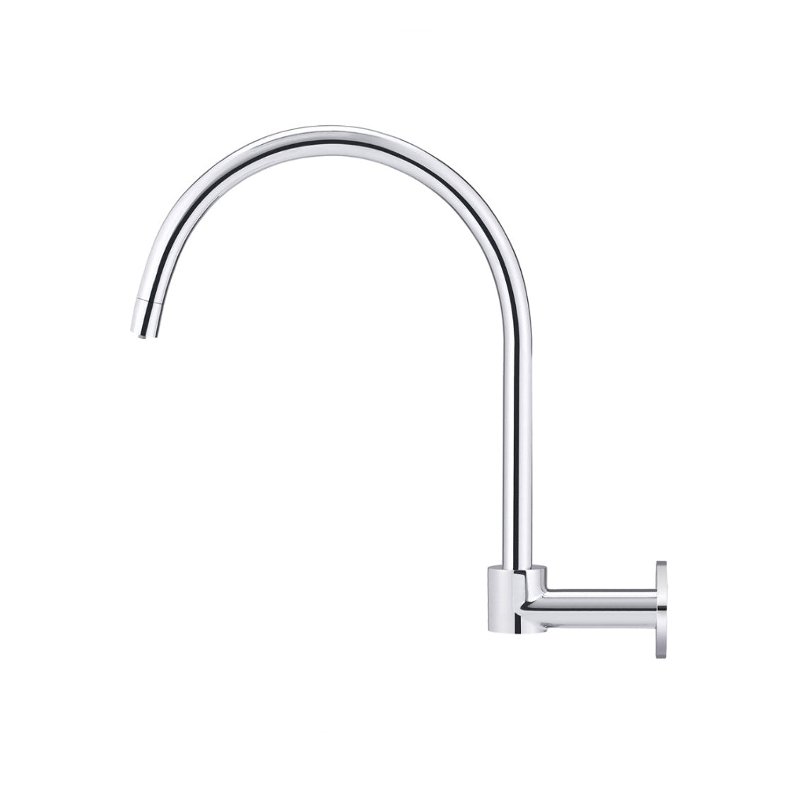 Round High-Rise Swivel Wall Spout - angled product view (10 of 34)