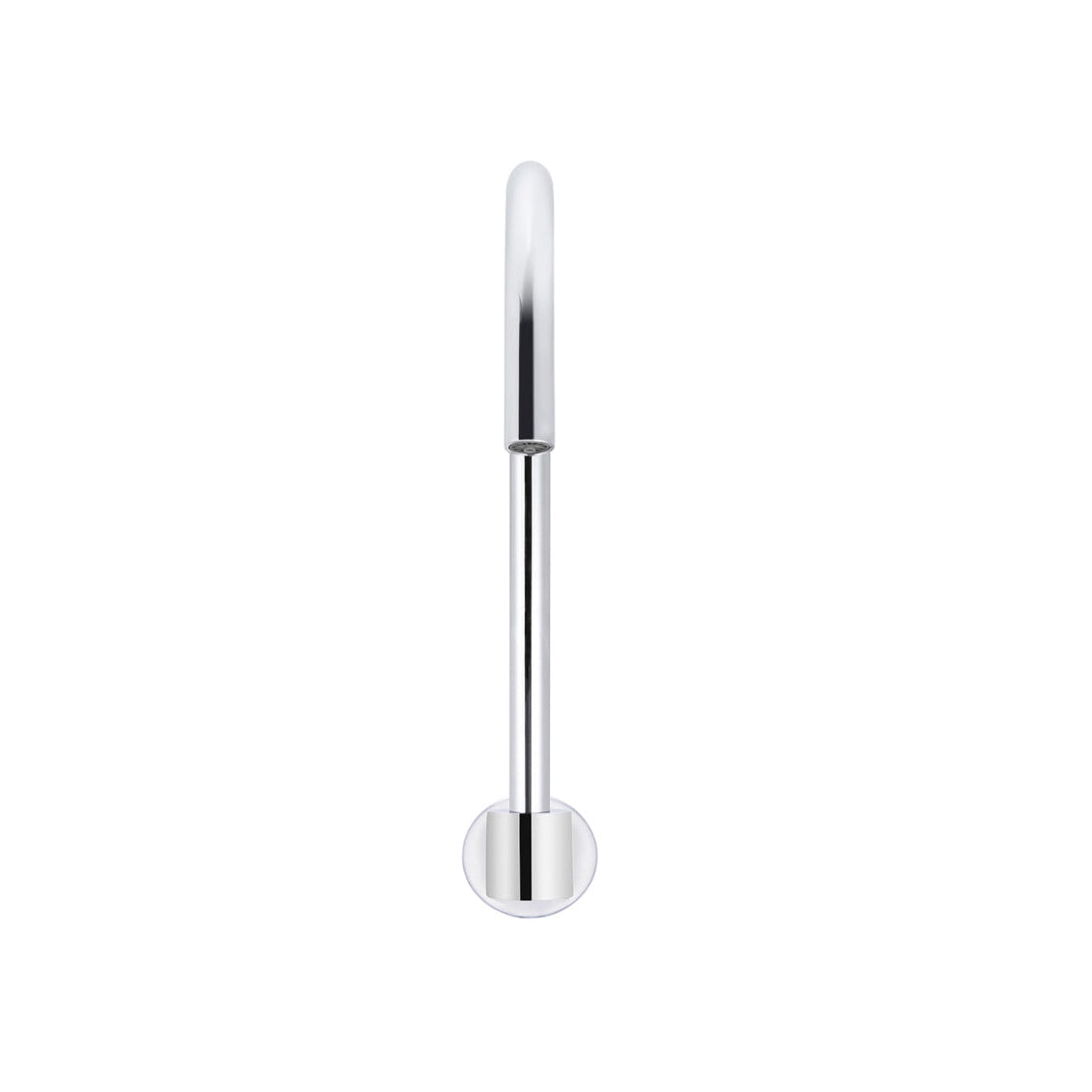 Round High-Rise Swivel Wall Spout - Polished Chrome