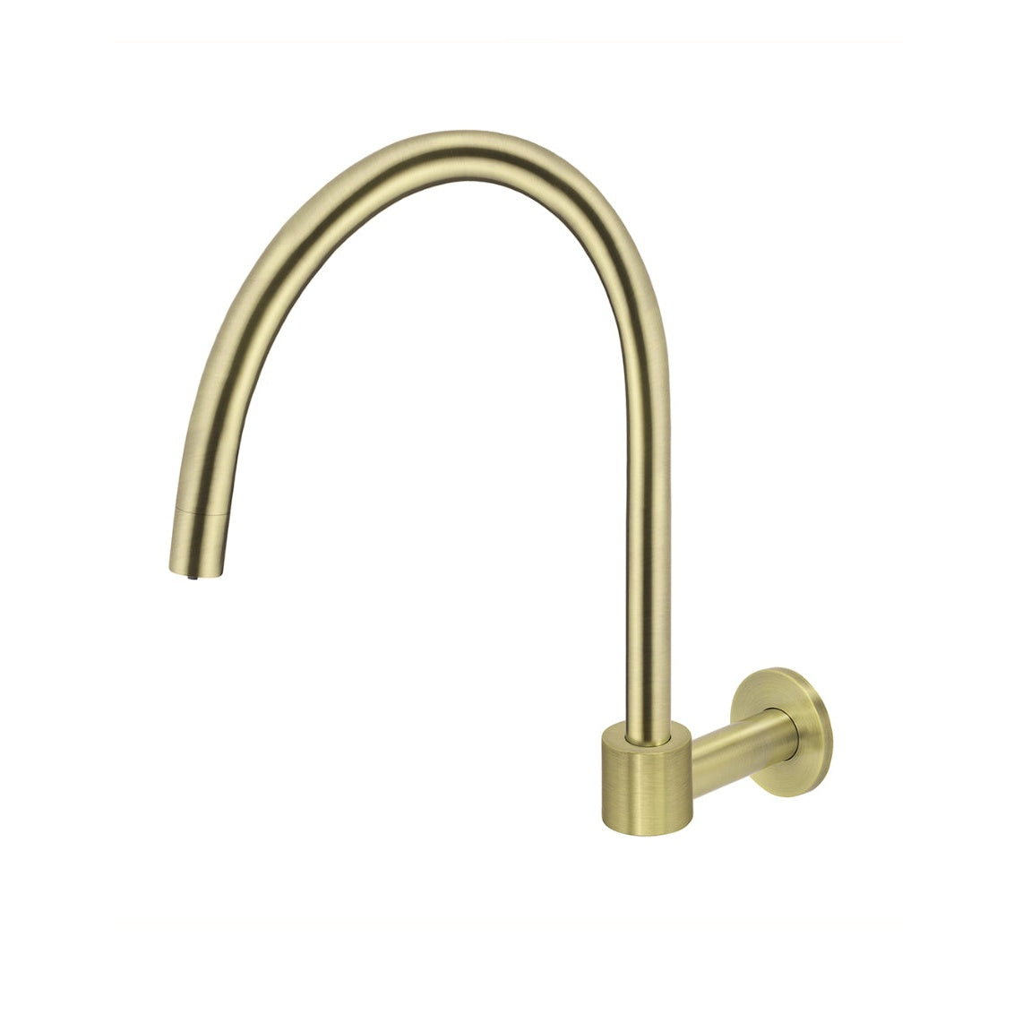 Round High-Rise Swivel Wall Spout