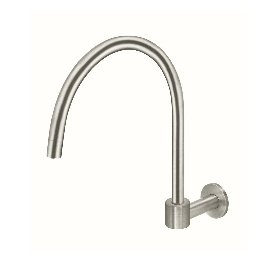Round High-Rise Swivel Wall Spout