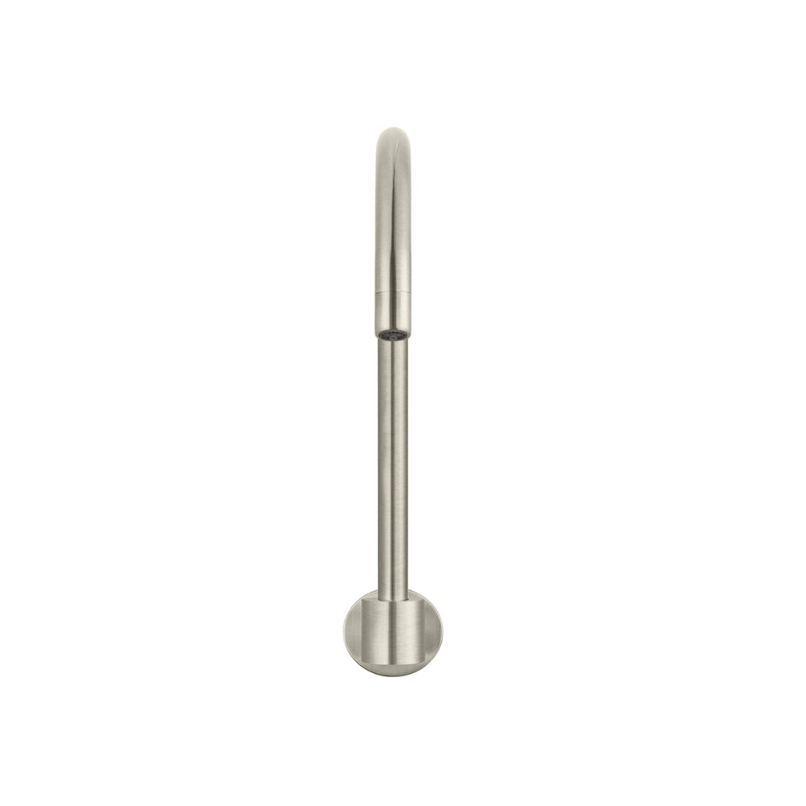 Round High-Rise Swivel Wall Spout - Brushed Nickel