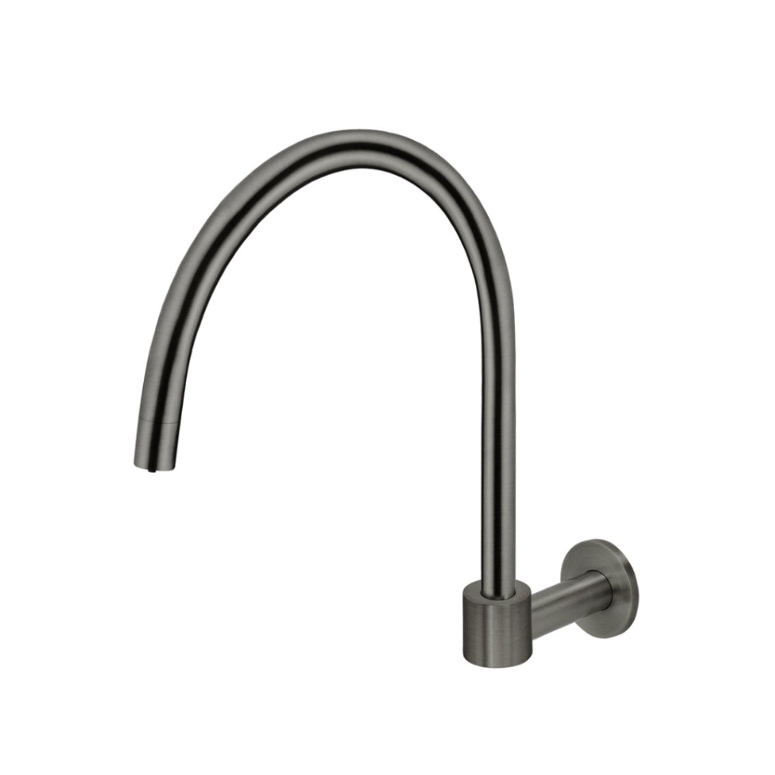 Round High-Rise Swivel Wall Spout
