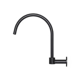 Round High-Rise Swivel Wall Spout - Matte Black