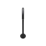 Round High-Rise Swivel Wall Spout - Matte Black