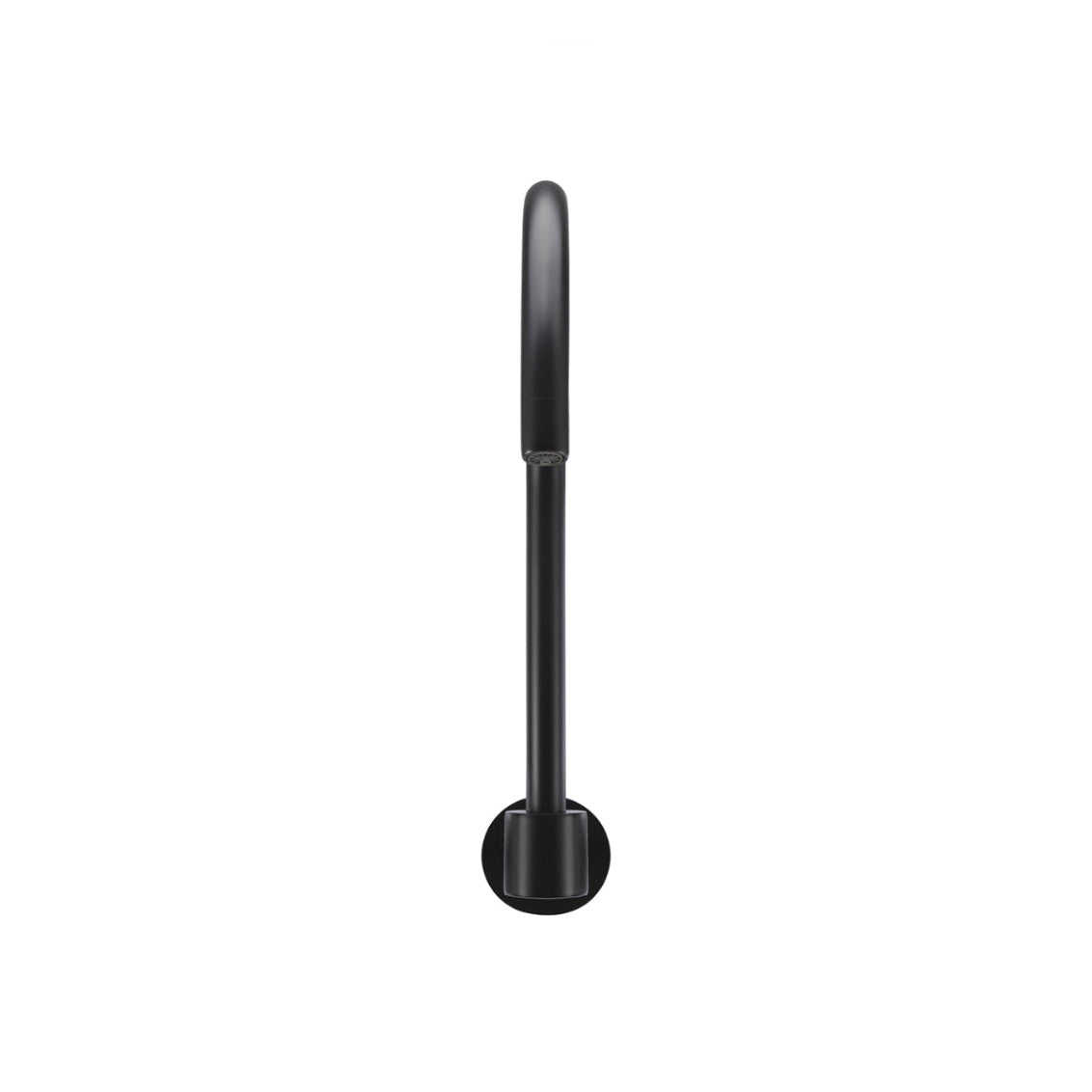 Round High-Rise Swivel Wall Spout - Matte Black
