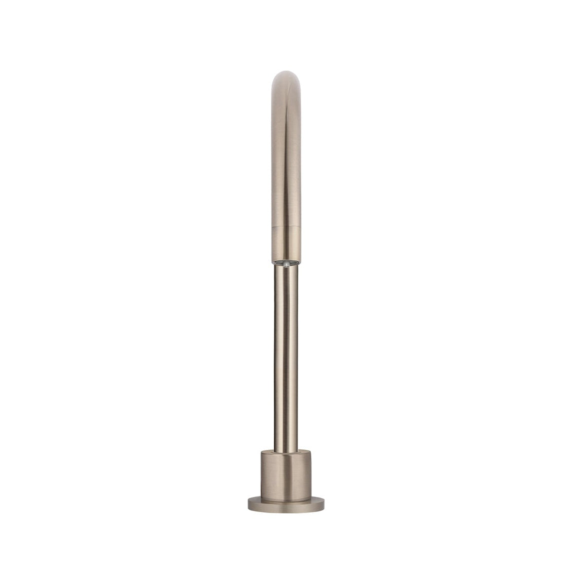 Round High-Rise Swivel Hob Spout - Champagne