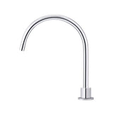 Round High-Rise Swivel Hob Spout - Polished Chrome