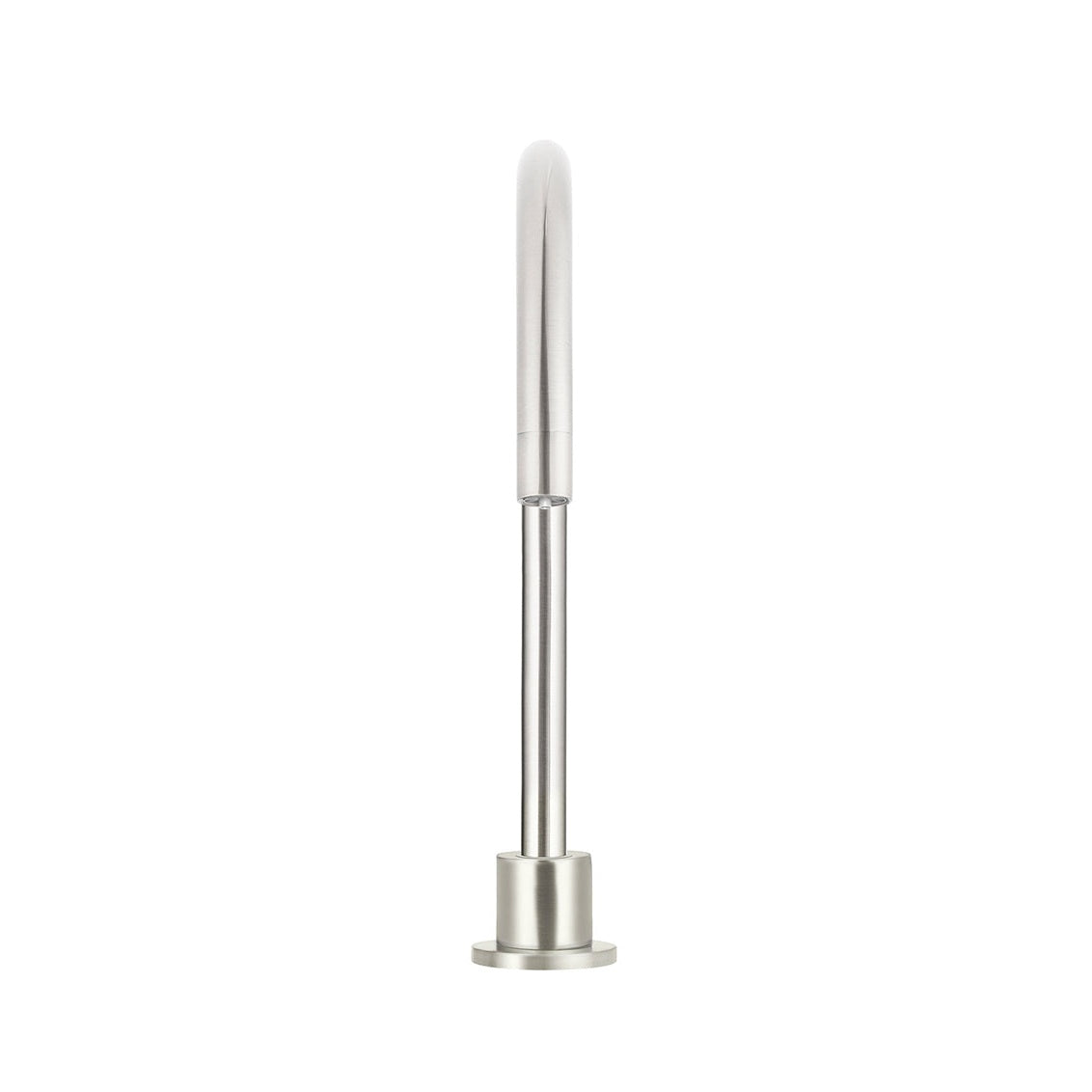 Round High-Rise Swivel Hob Spout - Brushed Nickel