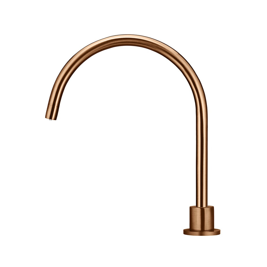 Round High-Rise Swivel Hob Spout - Lustre Bronze