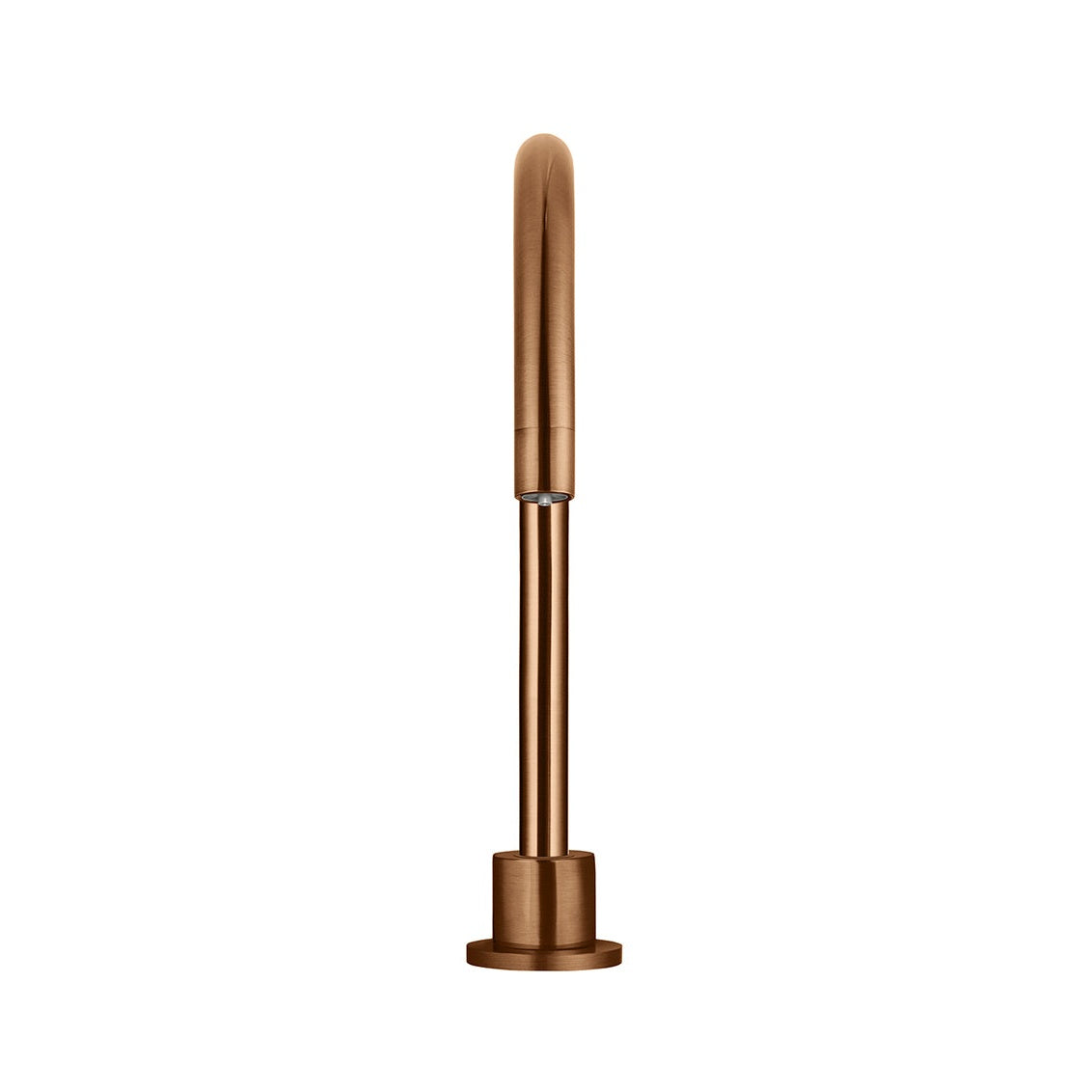 Round High-Rise Swivel Hob Spout - Lustre Bronze
