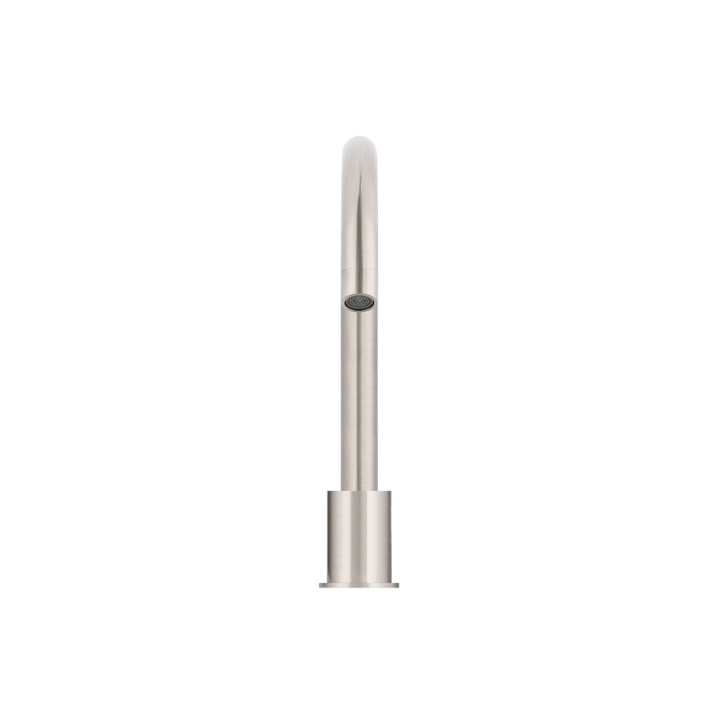 Round Hob Mounted Swivel Spout - Brushed Nickel