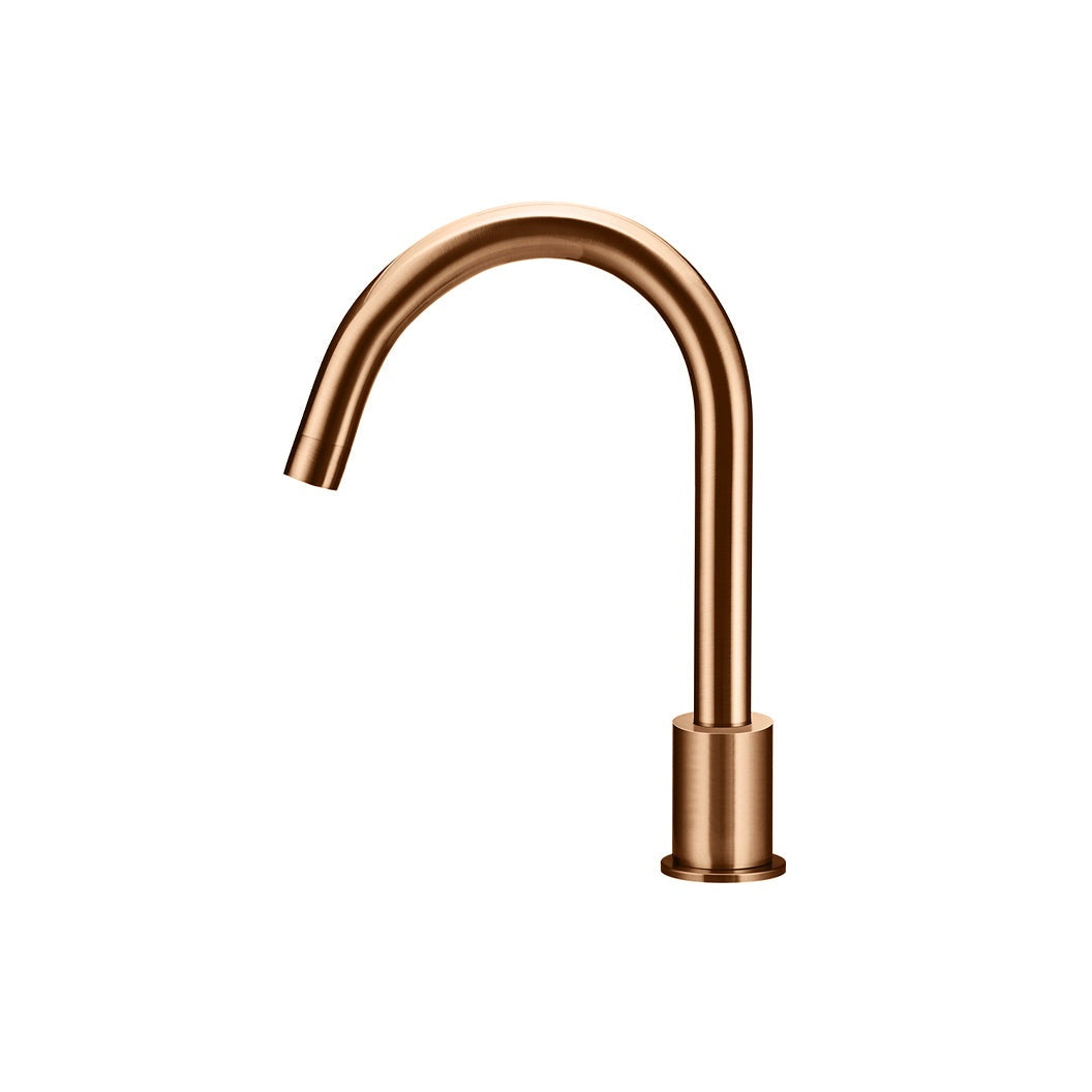 Round Hob Mounted Swivel Spout - Lustre Bronze