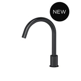 Round Hob Mounted Swivel Spout - front view, bathroom fixture