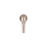 Round Swivel Wall Spout in Polished Chrome - close-up detail view