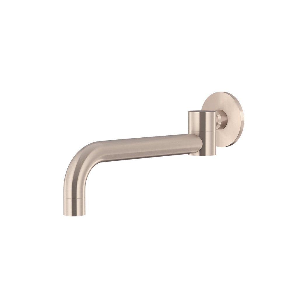 Round Swivel Wall Spout - Champagne