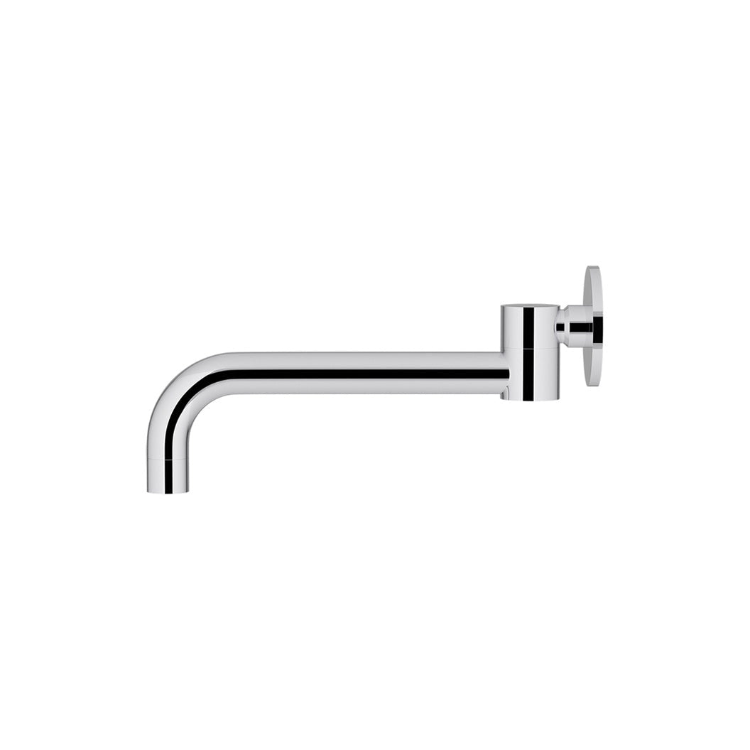 Round Swivel Wall Spout - Polished Chrome