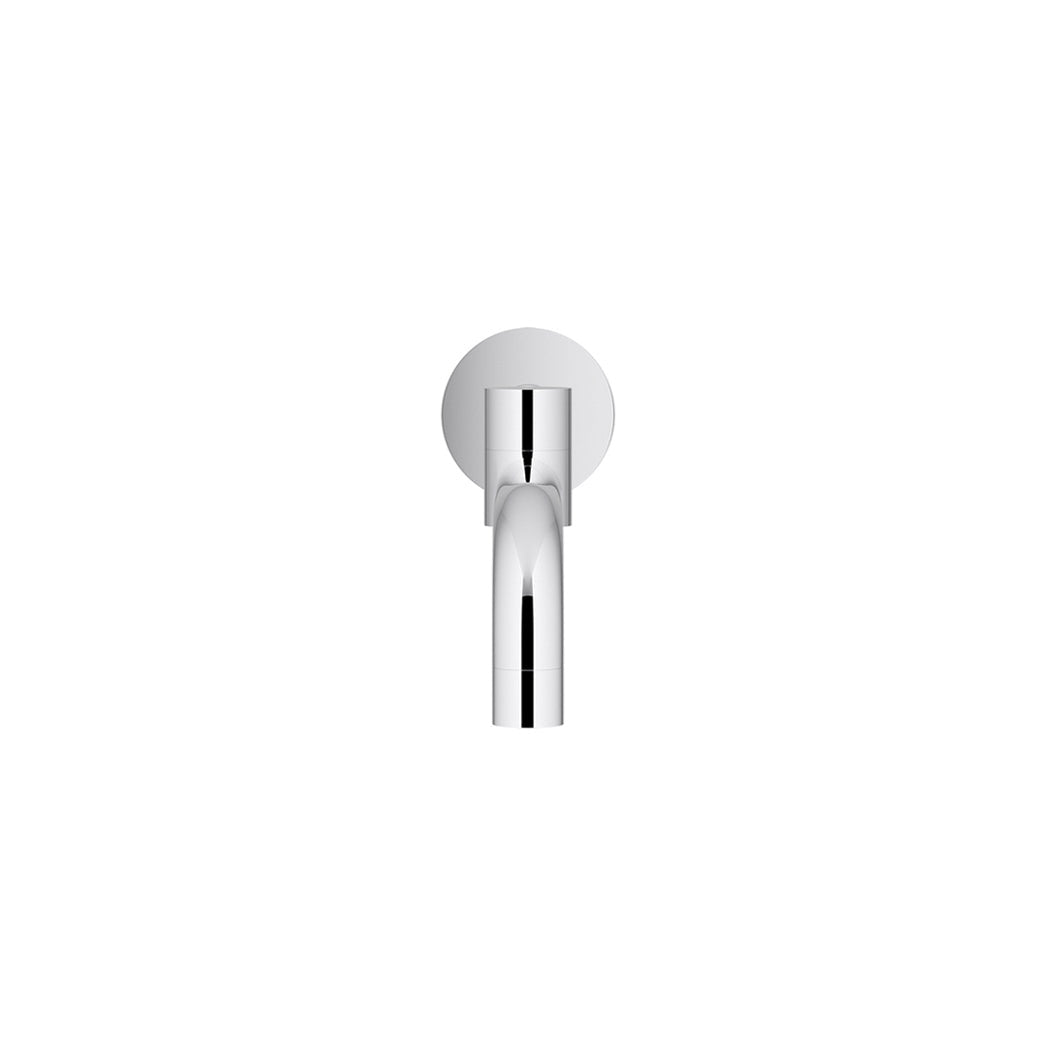 Round Swivel Wall Spout - finish and profile close-up