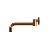 Round Swivel Wall Spout in Tiger Bronze - alternative product view