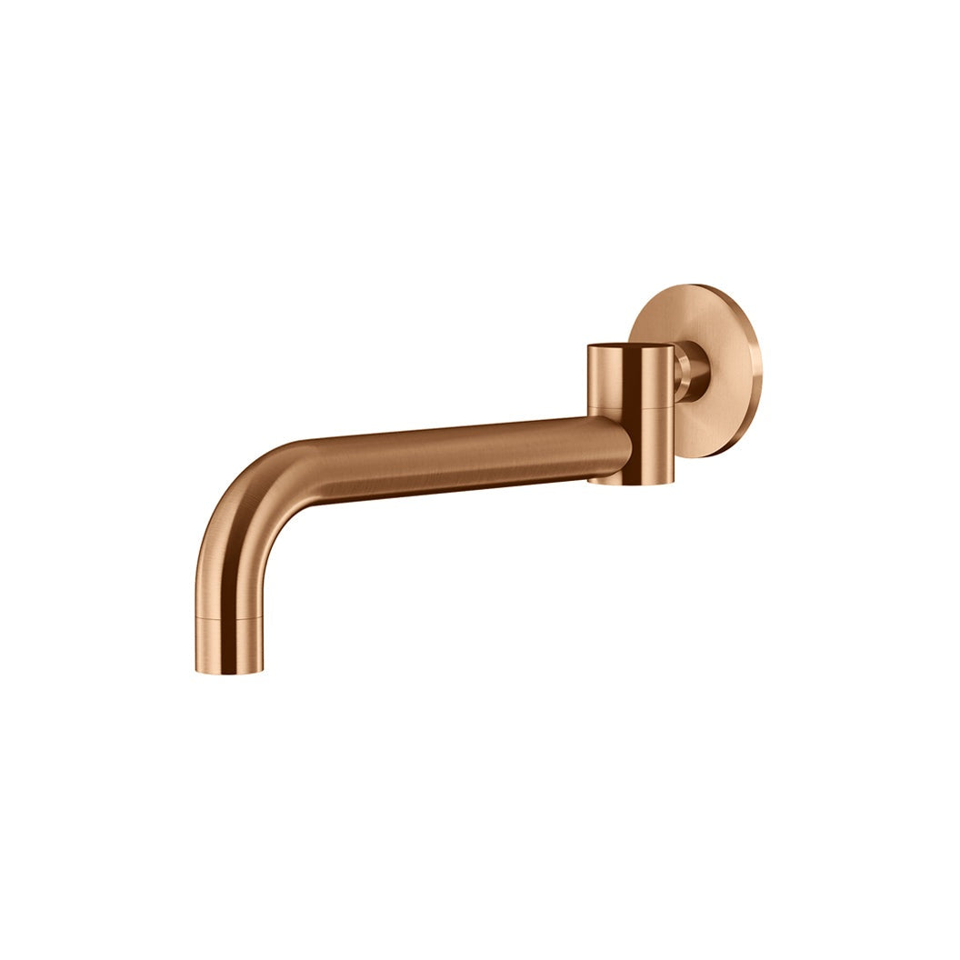 Round Swivel Wall Spout - Lustre Bronze