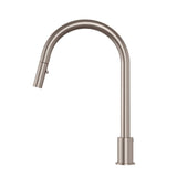 Kitchen hob spout with pull out nozzle - Champagne