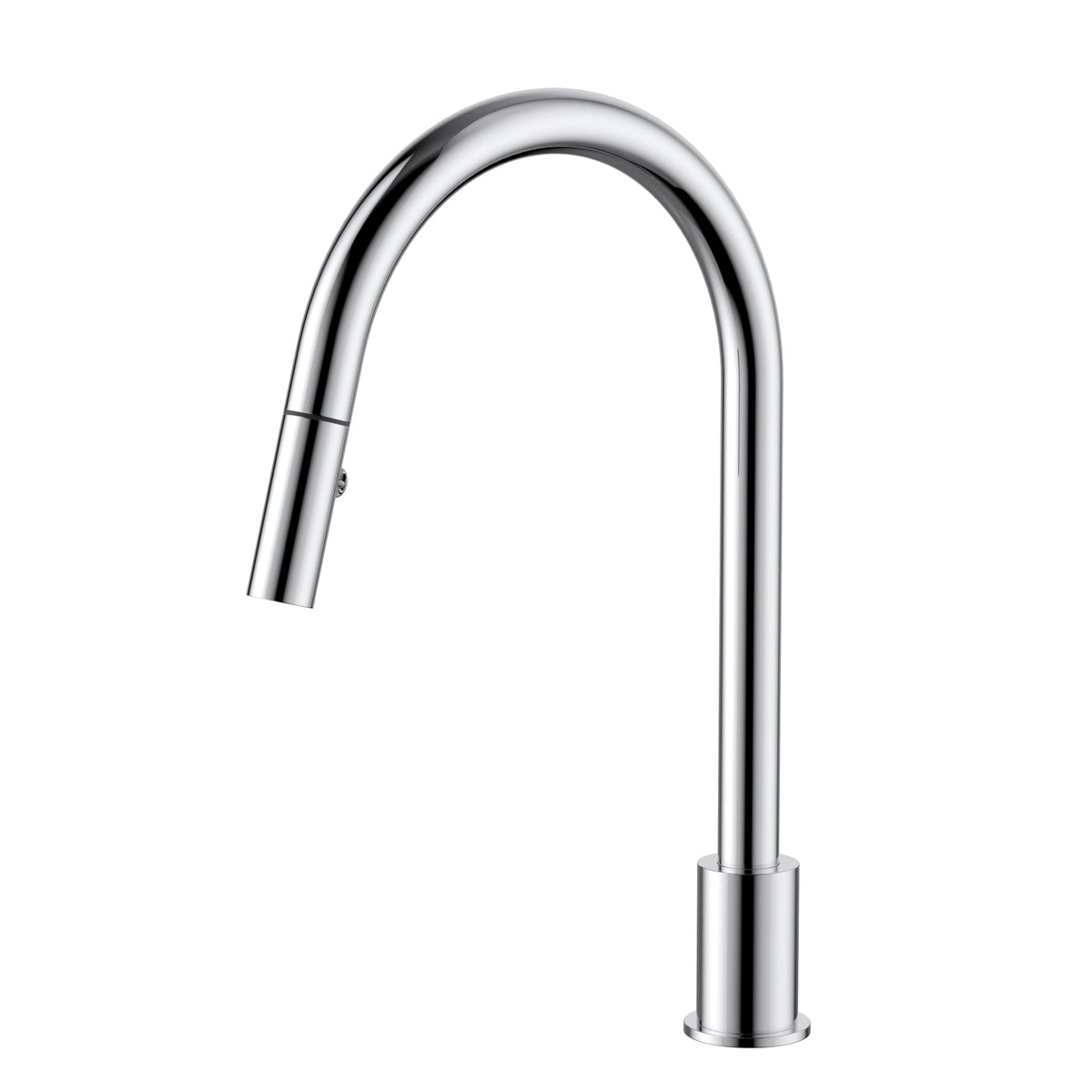 Kitchen hob spout with pull out nozzle